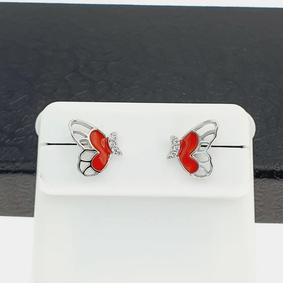 "925 sterling silver luxury CZ earrings for women/girls, Best forRJUS2222 - Picture 2 of 11